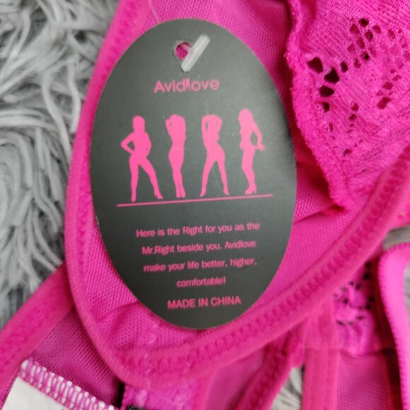 Avidlove Deep V Lingerie Lace Teddy One Piece - Picture 7 of 8